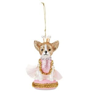 Chihuahua Dog Ornament with Crown